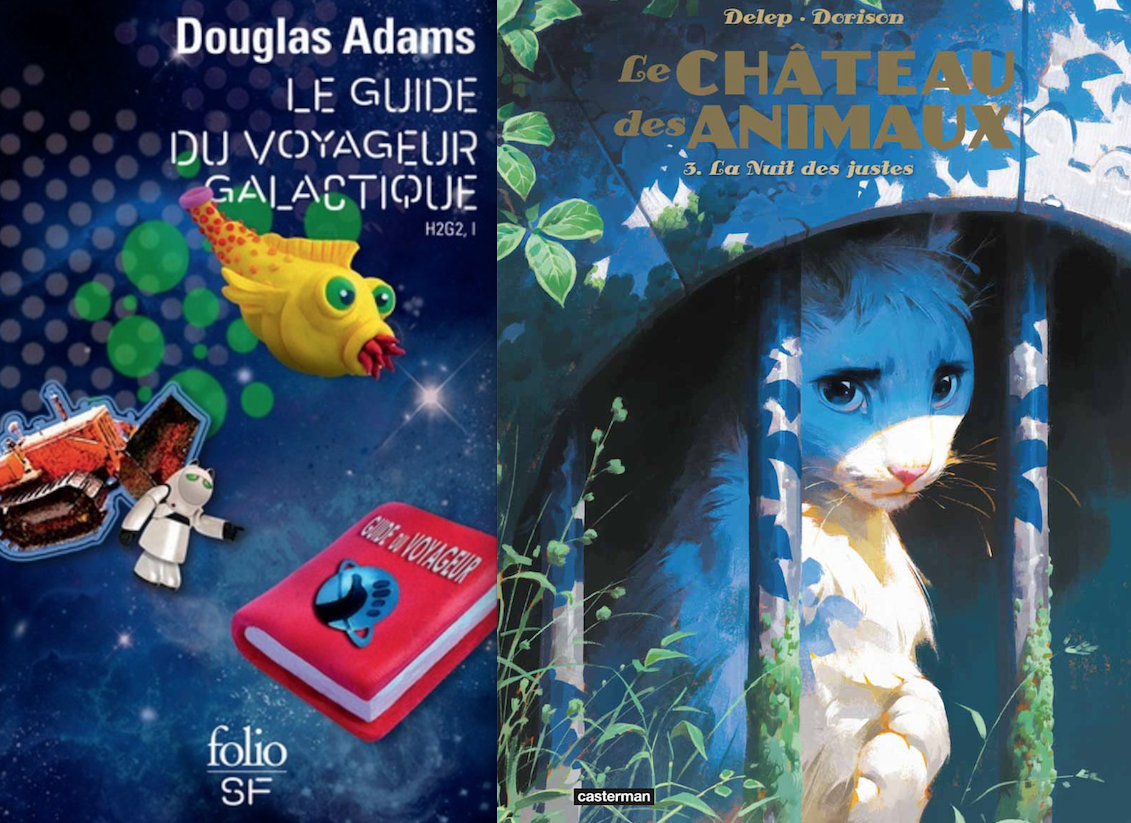 "Le château des animaux" et "Le guide du voyageur intergalactique"